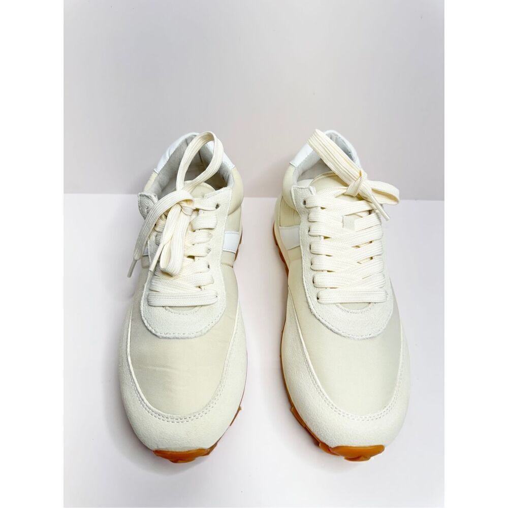 J/Slides Sneakers Size 7 Cream Leather Lifestyle Athletic and Training Shoes NEW - Picture 5 of 14